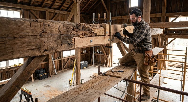 House Beam Repair in Wilmington, NC